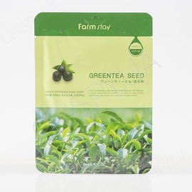 Тканинна маска із зеленим чаєм FARMSTAY VISIBLE DIFFERENCE MASK SHEET GREEN TEA SEED - 23 мл (модель:3122) Тканинна маска із зеленим чаєм FARMSTAY VISIBLE DIFFERENCE MASK SHEET GREEN TEA SEED - 23 мл